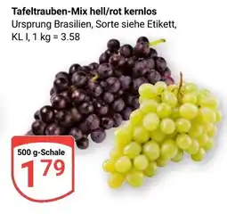 Globus Tafeltrauben-Mix hell/rot kernlos Angebot