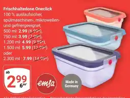 Globus emsa Frischhaltedose Oneclick Angebot