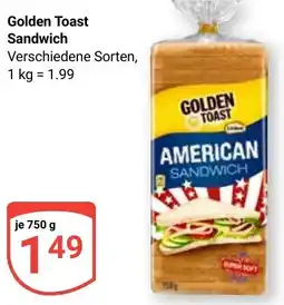 Globus Golden Toast Sandwich Angebot