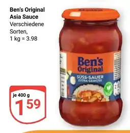 Globus Ben's Original Asia Sauce Angebot