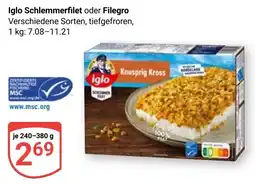 Globus Iglo Schlemmerfilet oder Filegro Angebot