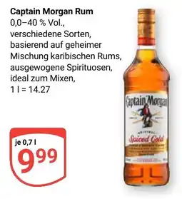 Globus Captain Morgan Rum Angebot