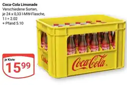 Globus Coca-Cola Limonade Angebot