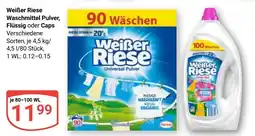 Globus Weißer Riese Waschmittel Pulver, Flüssig oder Caps Angebot