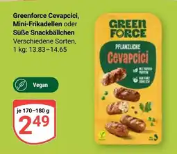 Globus Greenforce Cevapcici, Mini-Frikadellen oder Süße Snackbällchen Angebot