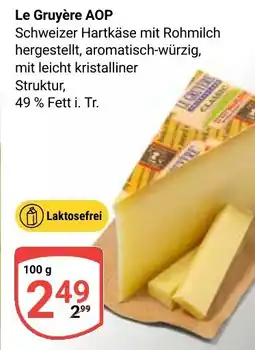 Globus Le Gruyère AOP Angebot