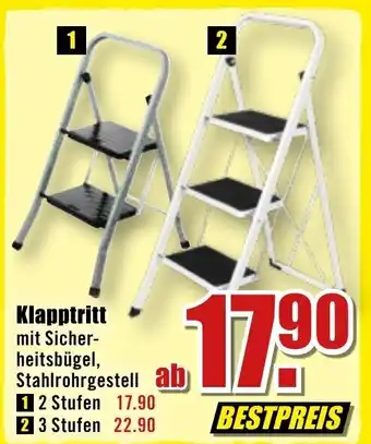 B1 Discount Baumarkt Klapptritt 2 Stufen Angebot