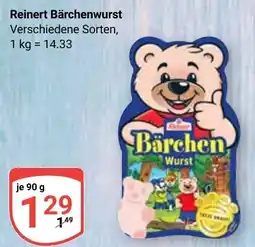Globus Reinert Bärchenwurst Angebot