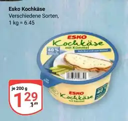 Globus Esko Kochkäse Angebot