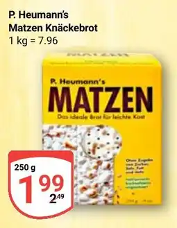 Globus P. Heumann's Matzen Knäckebrot Angebot