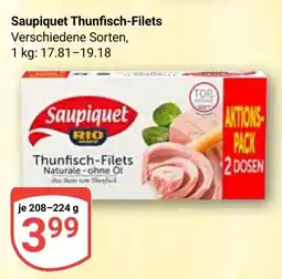 Globus Saupiquet Thunfisch-Filets Angebot