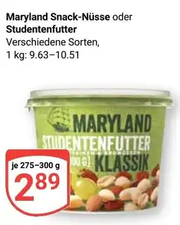 Globus Maryland Snack-Nüsse oder Studentenfutter Angebot