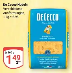 Globus De Cecco Nudeln Angebot