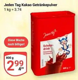 Globus Jeden Tag Kakao Getränkepulver Angebot