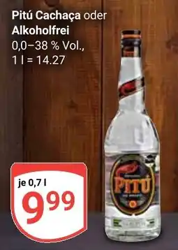 Globus Pitú Cachaça oder Alkoholfrei Angebot