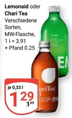 Globus Lemonaid oder Chari Tea Angebot