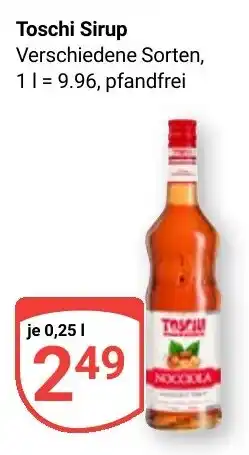 Globus Toschi Sirup Angebot