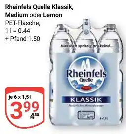 Globus Rheinfels Quelle Klassik, Medium oder Lemon Angebot