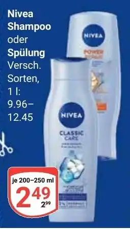 Globus Nivea Shampoo oder Spülung Angebot