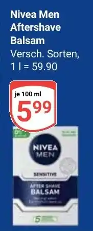Globus Nivea Men Aftershave Balsam Angebot