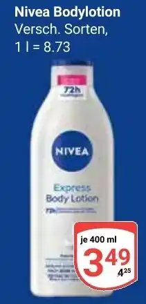 Globus Nivea Bodylotion Angebot