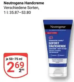 Globus Neutrogena Handcreme Angebot