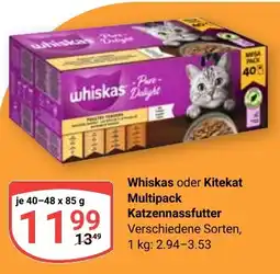 Globus Whiskas oder Kitekat Multipack Katzennassfutter Angebot