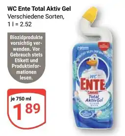 Globus WC Ente Total Aktiv Gel Angebot