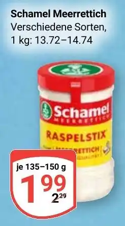 Globus Schamel Meerrettich Angebot