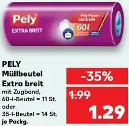 Kaufland PELY Müllbeutel Extra breit Angebot