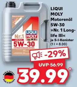 Kaufland LIQUI MOLY Motorenöl 5W-30 Angebot