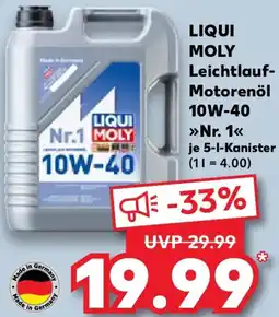 Kaufland LIQUI MOLY Leichtlauf Motorenöl 10W-40, Nr. 1 Angebot
