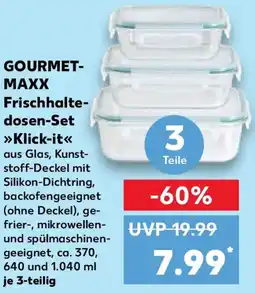 Kaufland GOURMETMAXX Frischhaltedosen-Set Klick-it Angebot