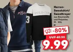 Kaufland Herren Sweatshirt/ Sweattroyer Angebot