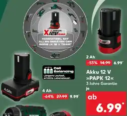 Kaufland Parkside Akku 12 V PAPK 12 Angebot