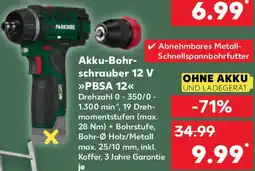 Kaufland Parkside Akku-Bohrschrauber 12 V PBSA 12 Angebot