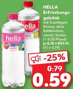 Kaufland HELLA Erfrischungsgetränk Angebot