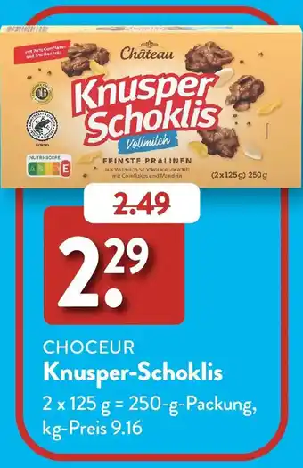 Aldi Süd CHOCEUR Knusper-Schoklis Angebot