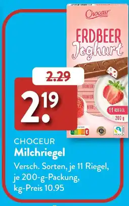 Aldi Süd CHOCEUR Milchriegel Angebot