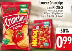 E-Center Lorenz Crunchips oder NicNacs Angebot
