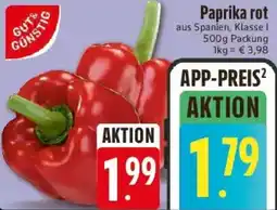 E-Center GUT & GÜNSTIG Paprika rot Angebot