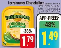 E-Center Leerdammer Käsescheiben Angebot