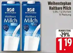 E-Center Weihenstephan Haltbare Milch Angebot