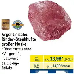 METRO METRO Premium Argentinische Rinder-Steakhüfte großer Muskel Angebot
