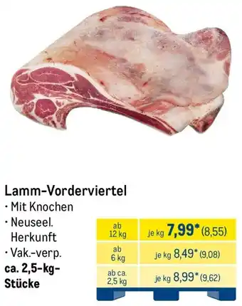 METRO Lamm-Vorderviertel Angebot