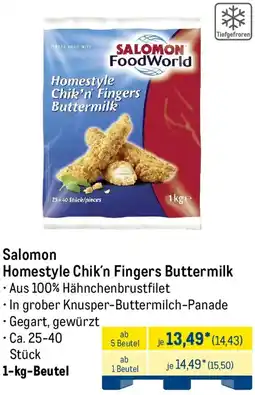 METRO Salomon Homestyle Chik'n Fingers Buttermilk Angebot