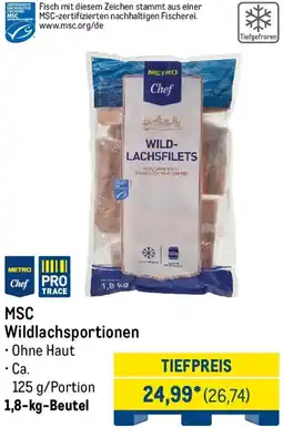 METRO METRO Chef MSC Wildlachsportionen Angebot