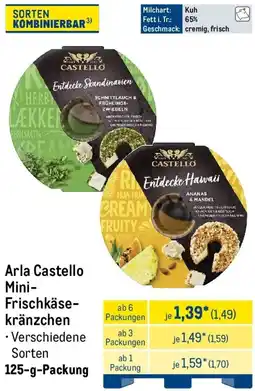 METRO Arla Castello Mini Frischkäsekränzchen Angebot
