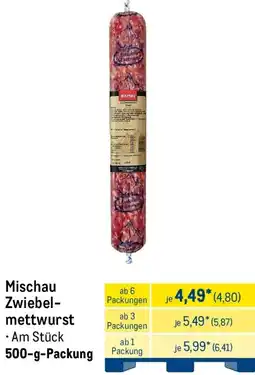 METRO Mischau Zwiebelmettwurst Angebot