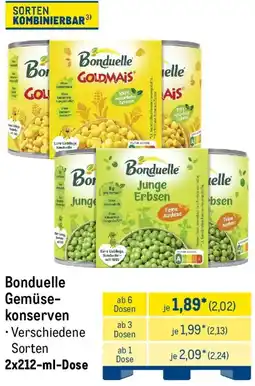 METRO Bonduelle Gemüsekonserven Angebot